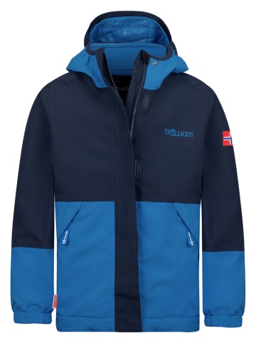 Trollkids 3 in 1 - functionele jas "Kjerak" blauw