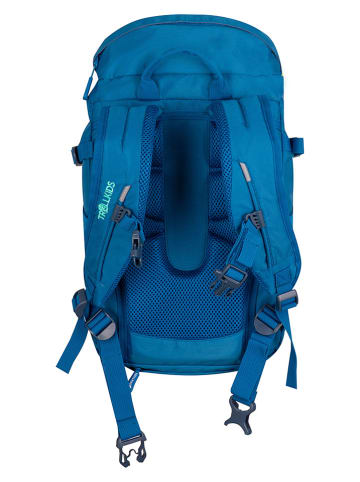 Trollkids Outdoorrucksack "Fjell Trekker 15" in Grün/ Blau - (B)24 x (H)35 x (T)14 cm