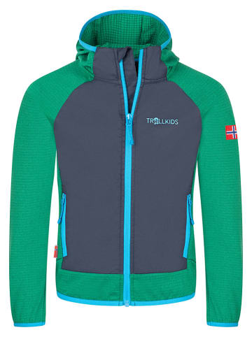 Trollkids Fleece vest "Seiland" groen