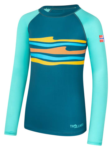 Trollkids Badeshirt "Haukland" in Türkis