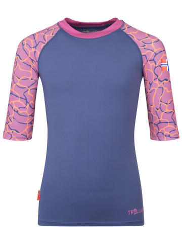 Trollkids Zwemshirt "Haukland T" paars/lichtroze