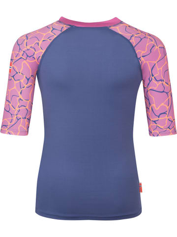 Trollkids Badeshirt "Haukland T" in Lila/ Rosa