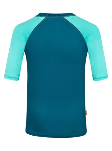 Trollkids Koszulka kąpielowa "Haukland" w kolorze turkusowym