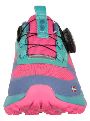 Trollkids Wandelschoenen "Trollfjord Hiker Low XT" lichtroze/turquoise