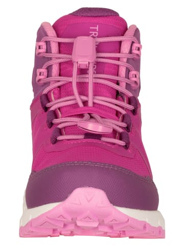 Trollkids Botki turystyczne "Skarvan Hiker Mid XT" w kolorze różowym