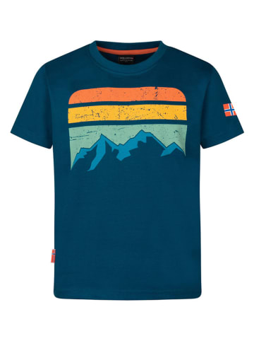 Trollkids Shirt "Falketind T" in Dunkelblau