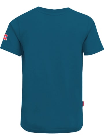 Trollkids Koszulka funkcyjna "Windrose" w kolorze niebieskim