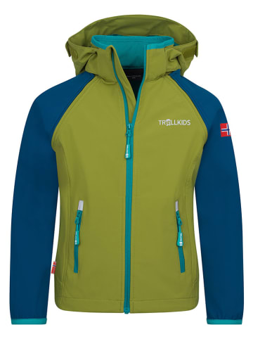 Trollkids Zipp-Off-Softshelljacke "Rondane" in Grün
