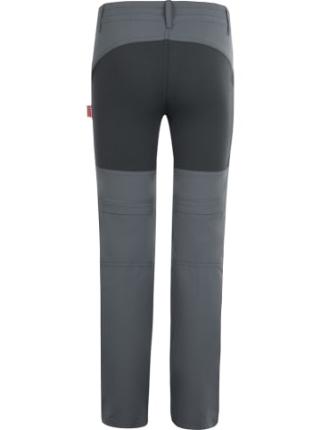Trollkids Spodnie trekkingowe Zipp-Off "Nordfjord" - Slim fit - w kolorze szarym