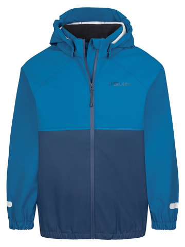 Trollkids 2-delige regenoutfit "Odda" blauw