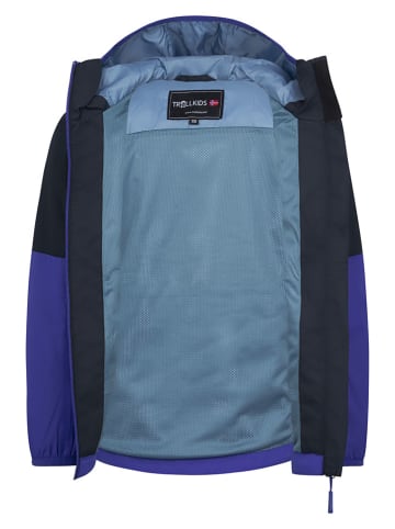 Trollkids Kurtka przeciwdeszczowa "Bjordal" w kolorze niebieskim