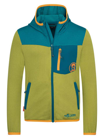 Trollkids Fleece vest "Holmedal" kaki