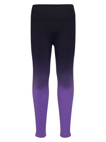 Trollkids Legginsy sportowe "Senja" w kolorze fioletowym