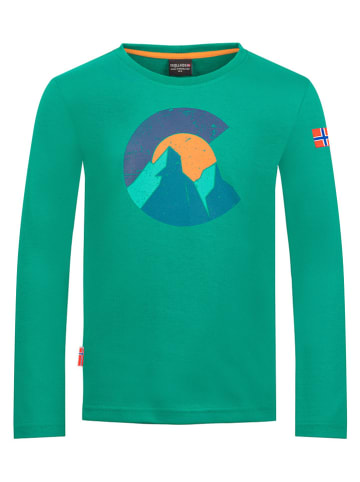 Trollkids Longsleeve "Halsafjord" turquoise
