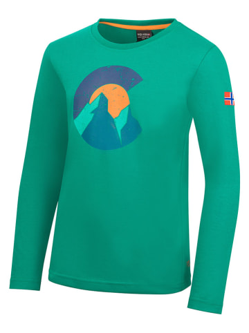 Trollkids Longsleeve "Halsafjord" turquoise
