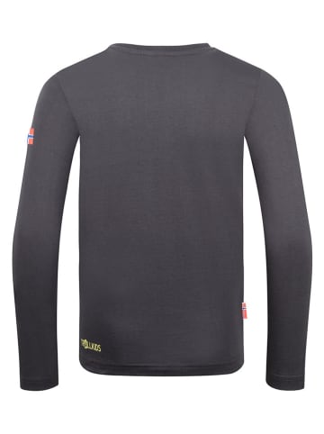 Trollkids Longsleeve "Halsafjord" in Anthrazit