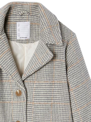 vertbaudet Wintermantel in Grau/ Hellbraun