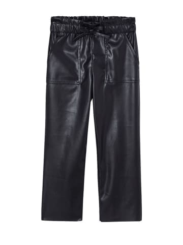 vertbaudet Kunstlederhose in Schwarz