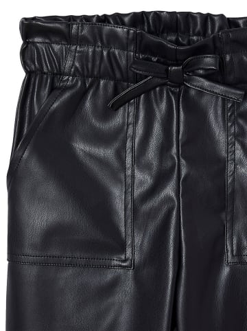 vertbaudet Kunstlederhose in Schwarz
