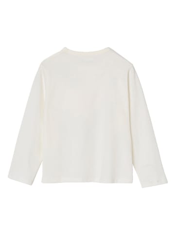 vertbaudet Longsleeve in Weiß/ Rosa/ Silber