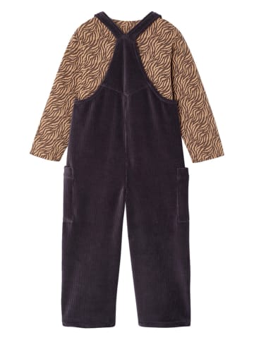 vertbaudet 2tlg. Outfit in Hellbraun/ Anthrazit