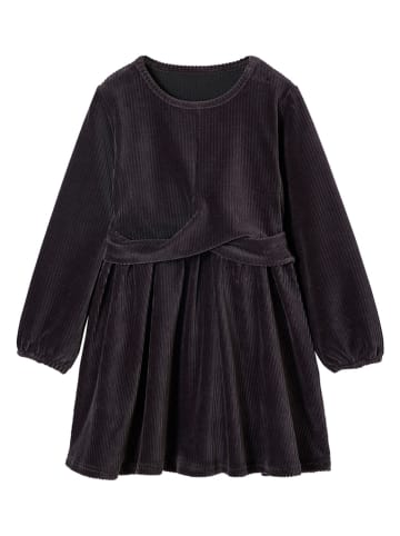 vertbaudet Cordkleid in Anthrazit