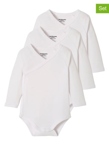 vertbaudet Body (3 szt.) w kolorze białym