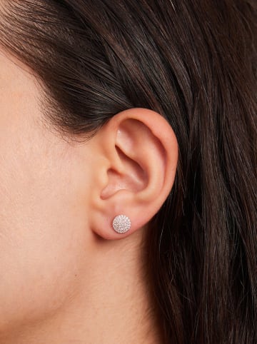 Lodie Silver Zilveren oorstekers met edelstenen