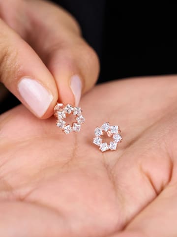 Lodie Silver Zilveren oorstekers met edelstenen