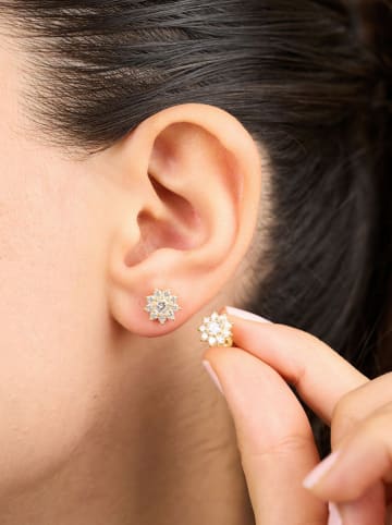 Lodie Silver Zilveren oorstekers met edelstenen