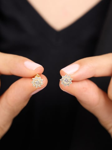 Lodie Silver Zilveren oorstekers met edelstenen