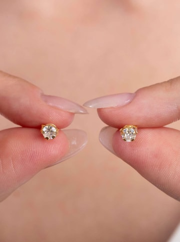 Lodie Silver Zilveren oorstekers met edelstenen