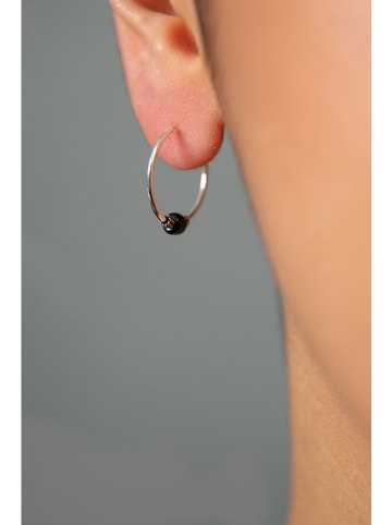 Lodie Silver Silber-Creolen mit Schmuckelemente