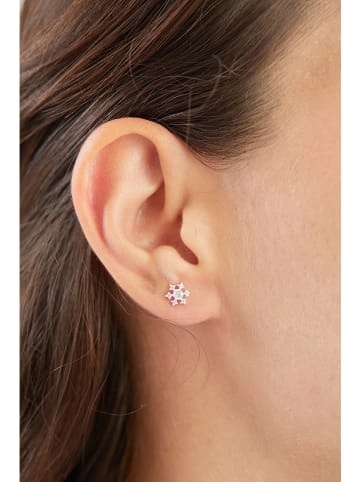 Lodie Silver Zilveren oorstekers met edelstenen