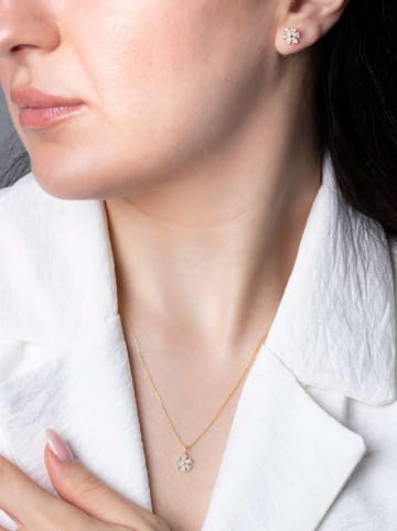 Lodie Silver 2-delige sieradenset: ketting en oorstekers