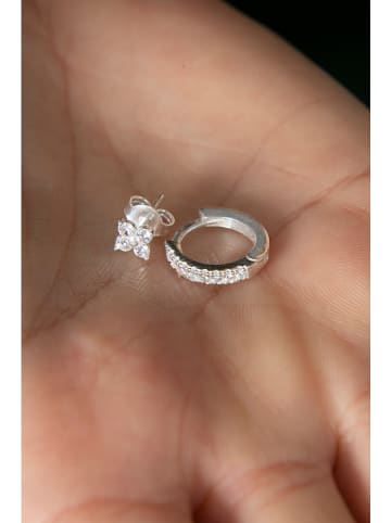 Lodie Silver 2er-Set: Ohrringe mit Edelsteinen