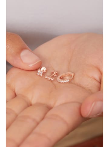 Lodie Silver 3-delige set: oorstekers en creool