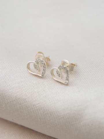 Lodie Silver Srebrne kolczyki-wkrętki z cyrkoniami