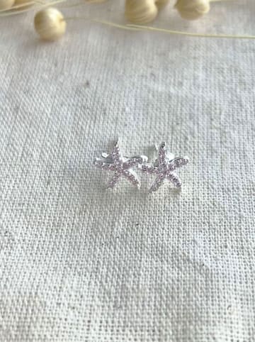 Lodie Silver Zilveren oorstekers met edelstenen