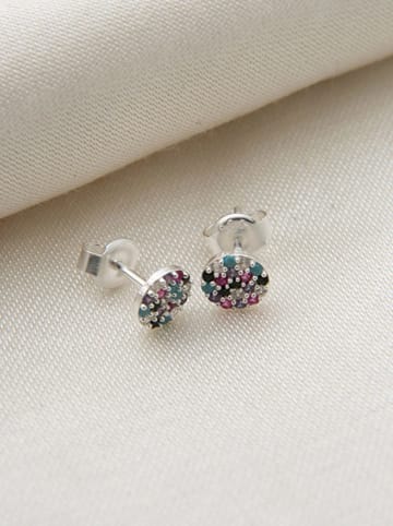 Lodie Silver Srebrne kolczyki-wkrętki z cyrkoniami