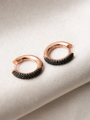 Lodie Silver Srebrne kolczyki-kreole z cyrkoniami