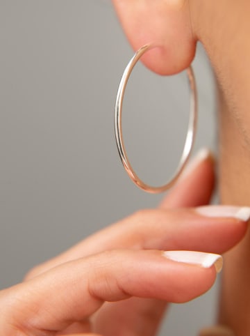 Lodie Silver Zilveren creolen