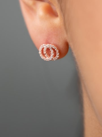 Lodie Silver Zilveren oorstekers met edelstenen