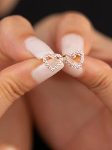 Lodie Silver Zilveren oorstekers met edelstenen