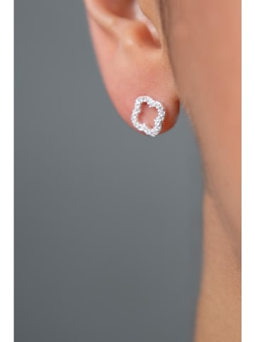 Lodie Silver Srebrne kolczyki-wkrętki z cyrkoniami