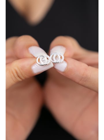 Lodie Silver Srebrne kolczyki-wkrętki z cyrkoniami