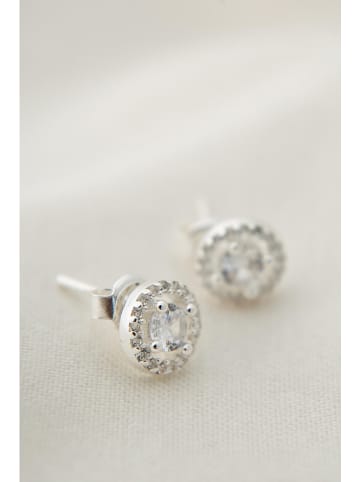 Lodie Silver Srebrne kolczyki-wkrętki z cyrkoniami
