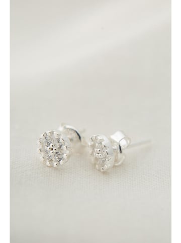 Lodie Silver Srebrne kolczyki-wkrętki z cyrkoniami