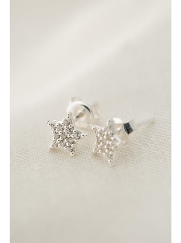 Lodie Silver Srebrne kolczyki-wkrętki z cyrkoniami