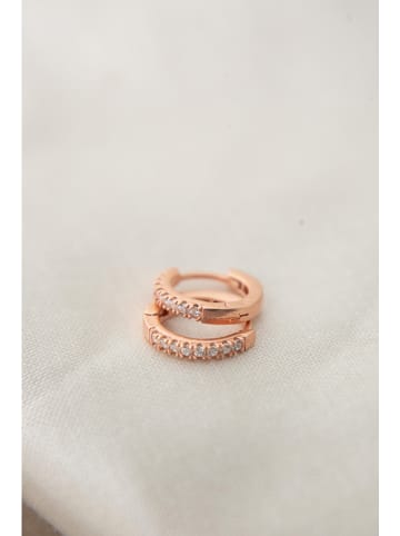 Lodie Silver Creolen met edelstenen